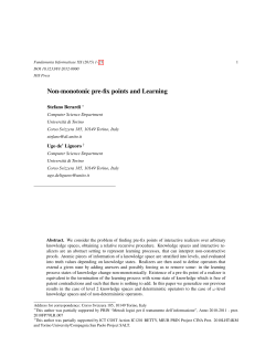Non-monotonic pre-fix points and Learning