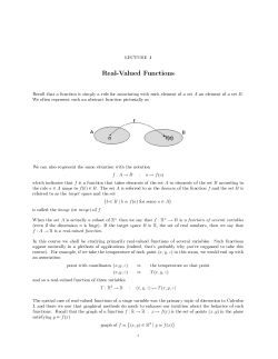Real-Valued Functions
