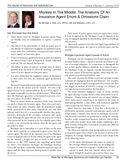 Monkey In The Middle: The Anatomy Of An Insurance Agent Errors