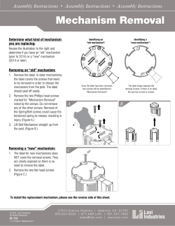 Mechanism Removal