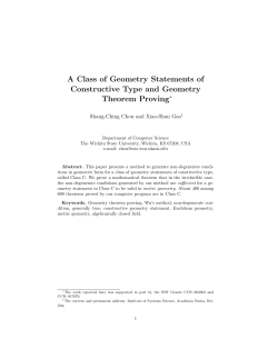 Proving Geometry Statements of Constructive Type