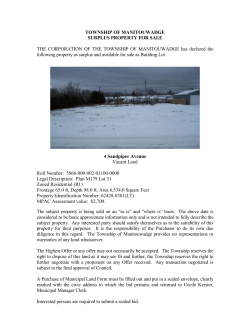 TOWNSHIP OF MANITOUWADGE