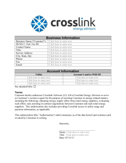 contractors agreement - Crosslink Energy Advisors