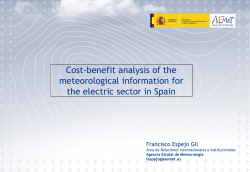 Cost-benefit analysis of the meteorological information for