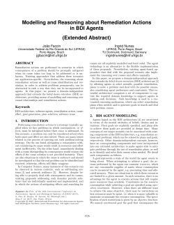 Modelling and Reasoning about Remediation Actions in BDI Agents