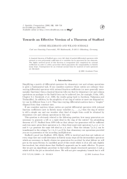 Towards an Effective Version of a Theorem of Stafford