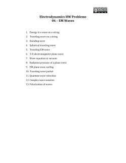 Consider a plane electromagnetic wave of the form