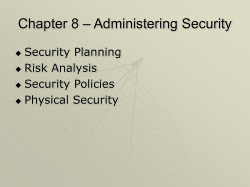 CPSC 6126 Computer Security
