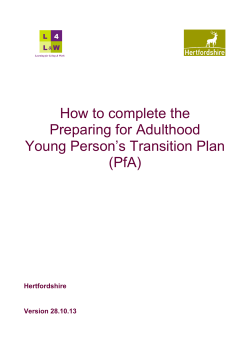 How to complete the Learning for Living and Work Framework