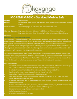 MOREMI MAGIC - Okavango Expeditions