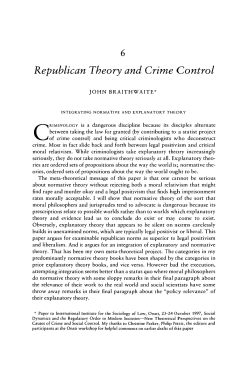 6 Republican Theory and Crime Control