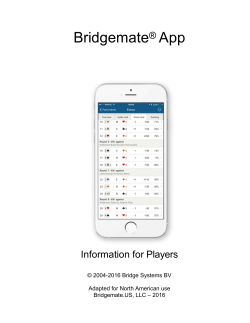 Bridgemate app - Player manual.docx