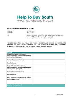 Property Information Form (PIF)