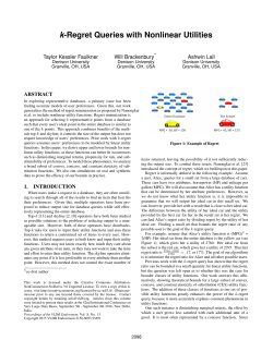 k-Regret Queries with Nonlinear Utilities