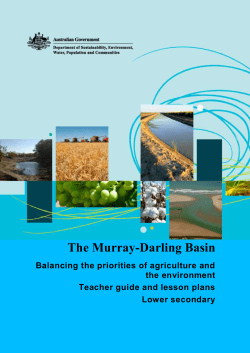 The Murray-Darling Basin - Department of the Environment