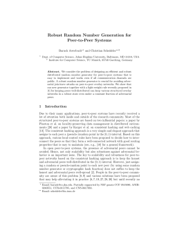 Robust Random Number Generation for Peer-to