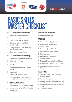 Master Basic skills checklist
