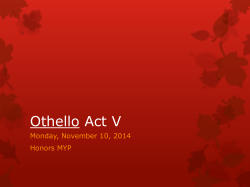 Othello Act V