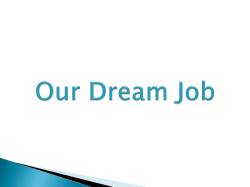 Our Dream Job