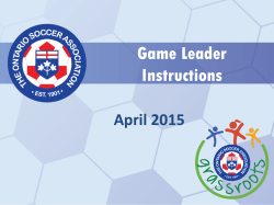 Game Leader Instructions