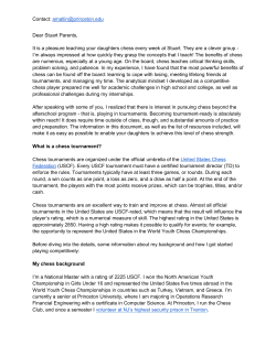 What is a chess tournament?