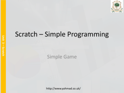 Unit 3 – Scratch