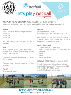 MOVED TO AUSTRALIA AND KEEN TO PLAY SPORT? You are