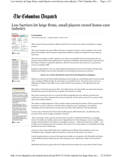 Low barriers let large firms, small players crowd home