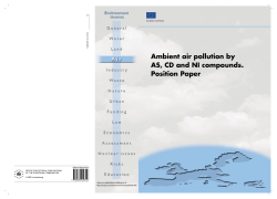 Ambient air pollution by AS, CD and NI compounds