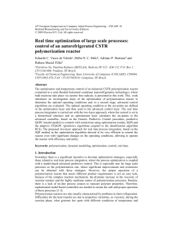Real-Time Optimization of Large Scale Processes: Control of an