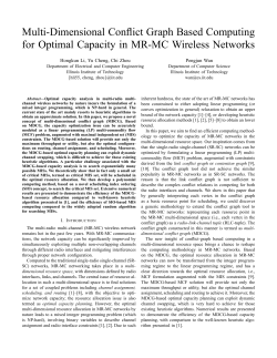Multi-Dimensional Conflict Graph Based Computing for Optimal
