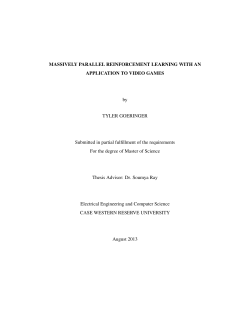 Massively Parallel Reinforcement Learning with an Application to