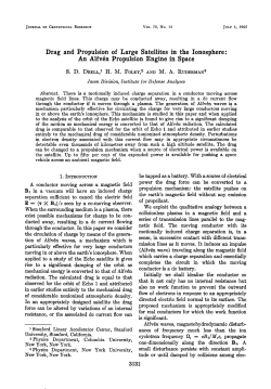 Drag and Propulsion of Large Satellites in the