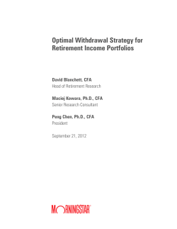 Optimal Withdrawal Strategy for Retirement Income