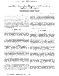 Agent-based Optimization of Emulations of Network