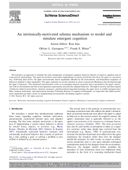 An Intrinsically-Motivated Schema Mechanism to Model and