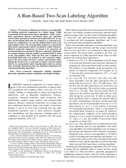 A Run-Based Two-Scan Labeling Algorithm