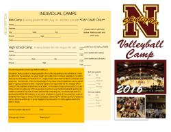 individual camps - Montana State University