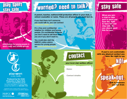 Play sport stay safe