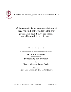 A Lamperti type representation of real-valued self