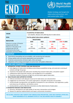 Global TB Strategy - World Health Organization