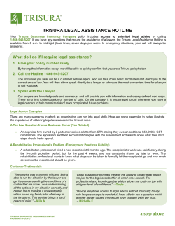 trisura legal assistance hotline