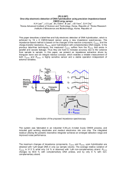 One-chip electronic detection of DNA hybridization using precision