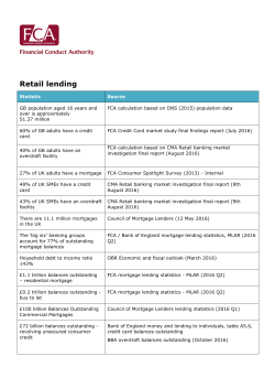 Retail lending