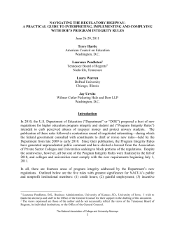 Memorandum - Office of General Counsel