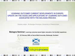 learning outcomes current developments in europe