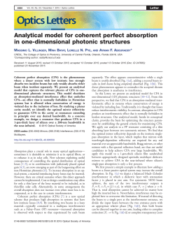 Analytical model for coherent perfect absorption in one