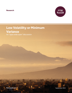 Low Volatility or Minimum Variance
