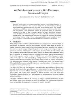 EnviroInfo 2014: An Evolutionary Approach to Geo