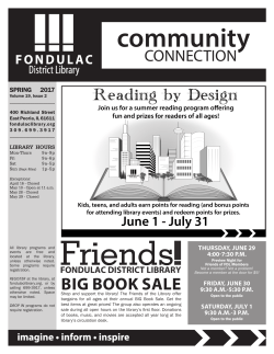 community - Fondulac District Library